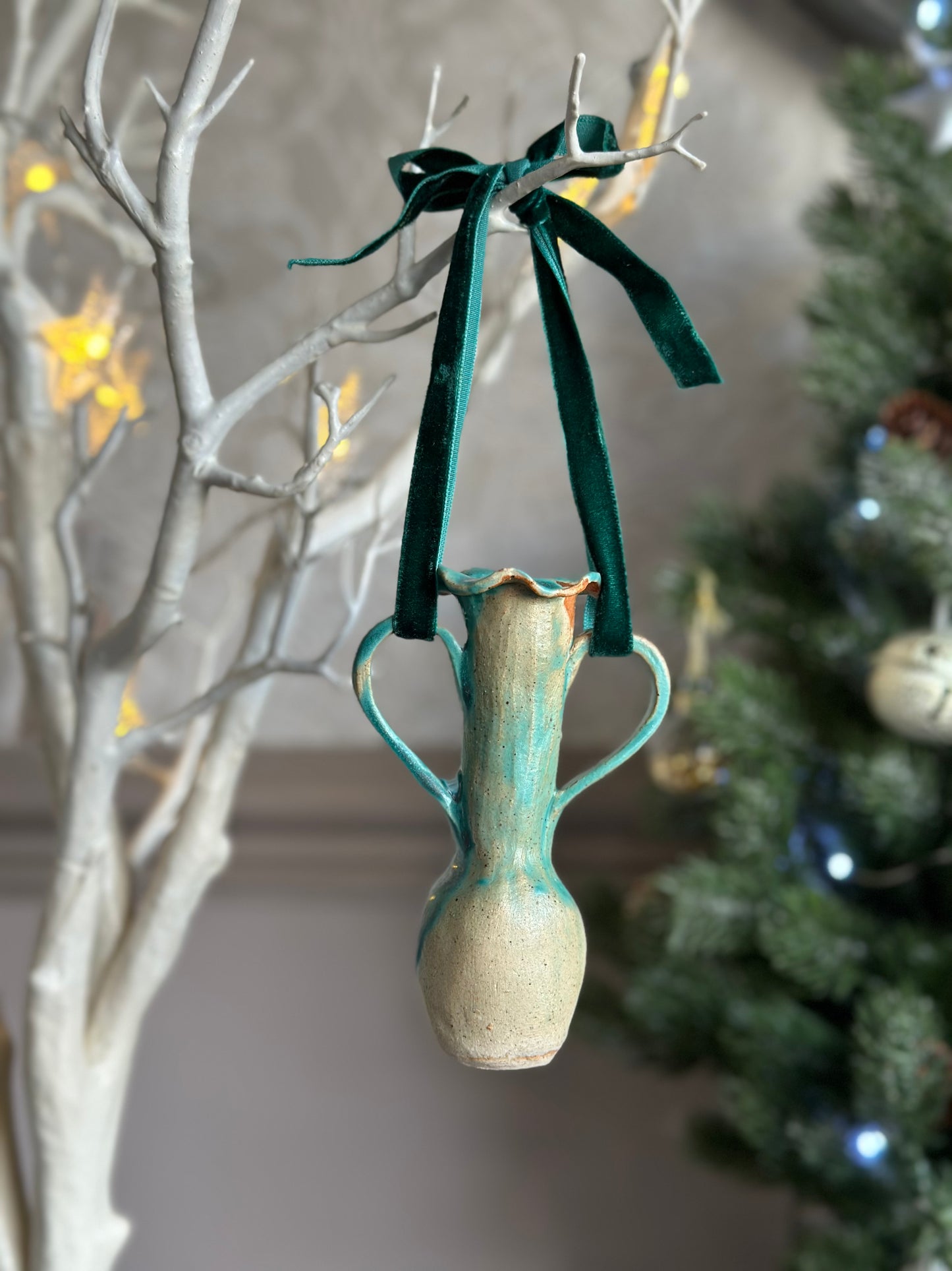 Rustic Face Mini Vase Ornament