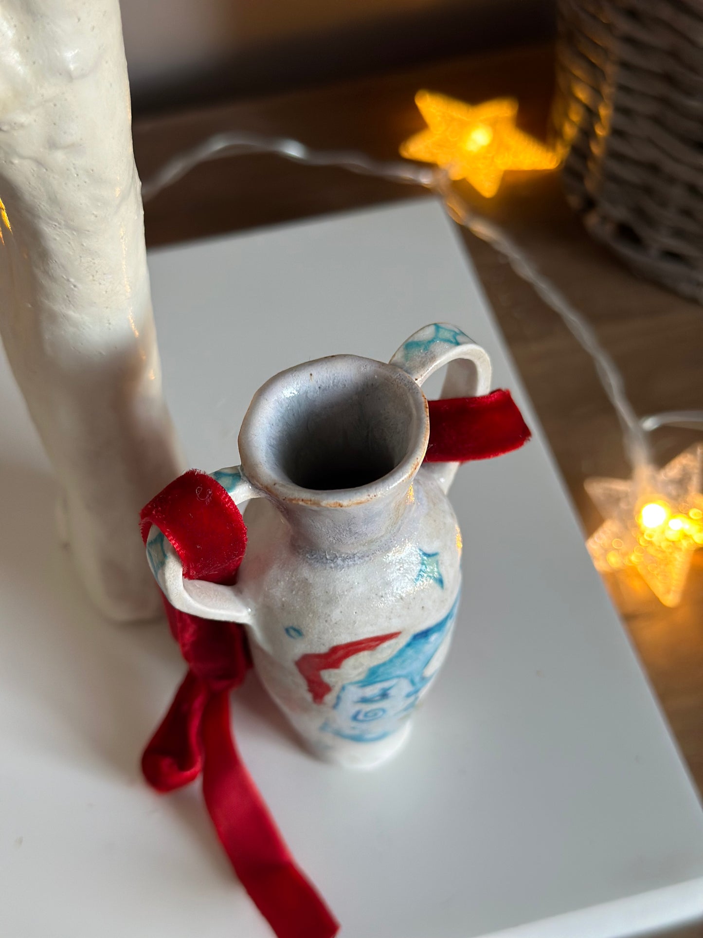 Winter Moon Mini Vase Ornament