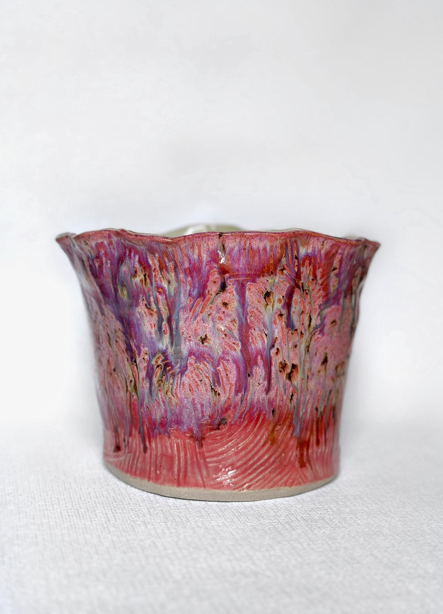 Blushing Green Face Plant Pot